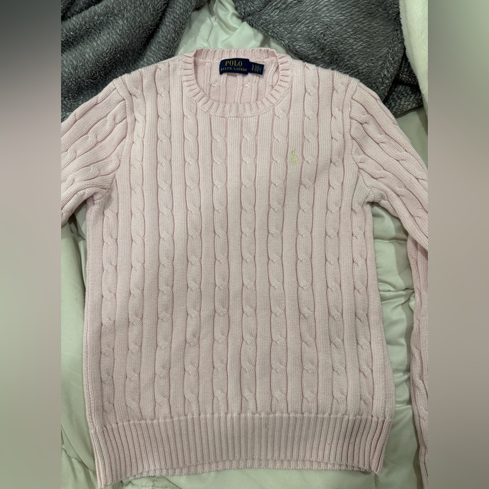 Polo by Ralph Lauren Pink Cable Knit Sweater
